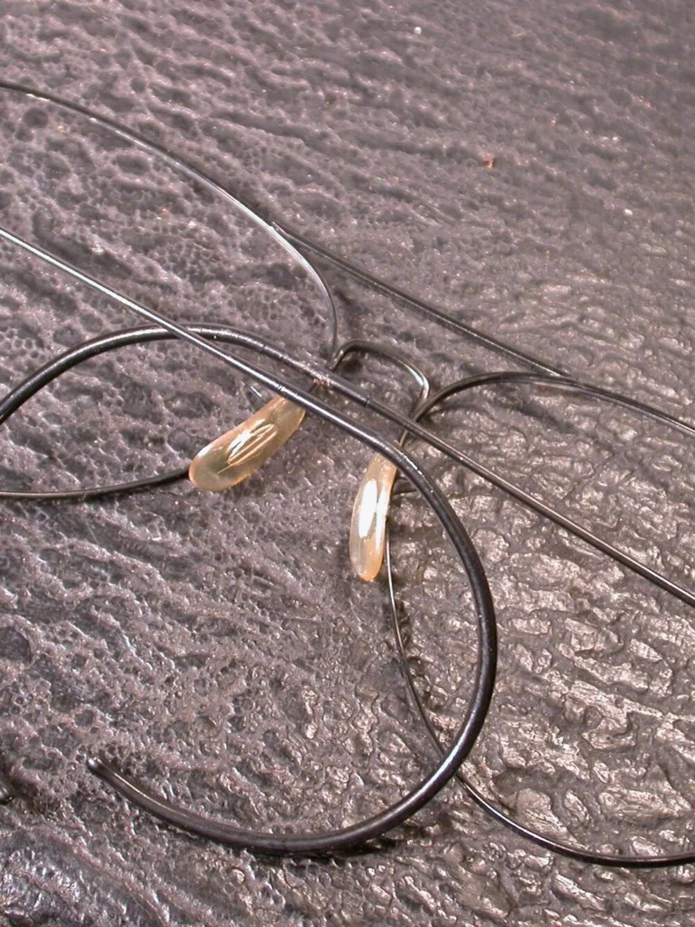 Vintage Ray Ban Black Rat Tail Aviator Shades Sunglasses USA FRAME ONLY